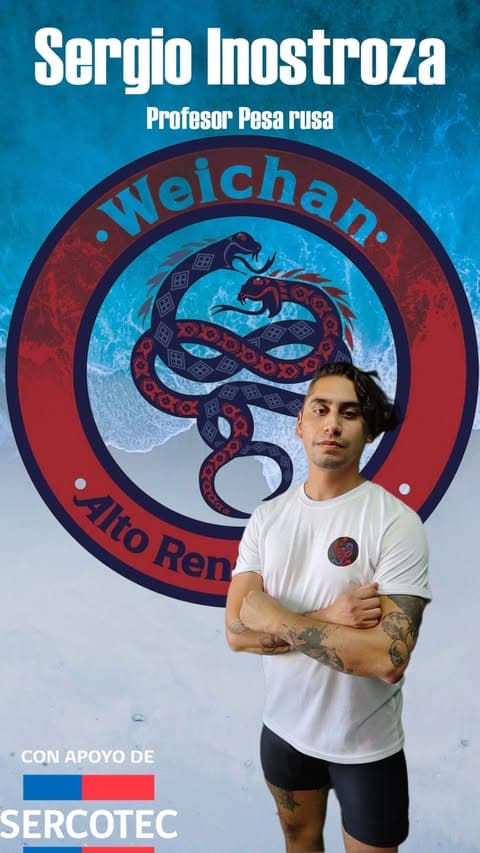 Sergio Inostroza, profesor de kettlebell de Weichan